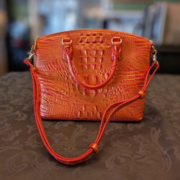 Brahmin Duxbury Satchel Dusty Orange NWT - Picture 7 of 10